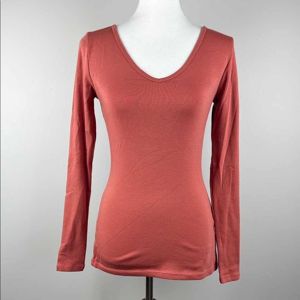 Peruvian Connection Women's Rust Long Sleeve Top
